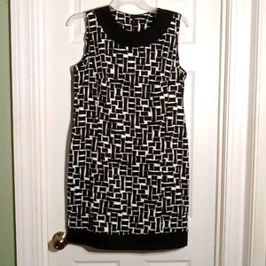 ALYX sleeveless geometric knit dress
